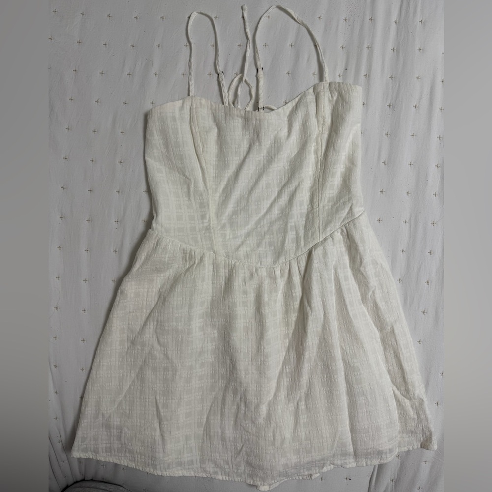 Hollister Strapless Cream Dress